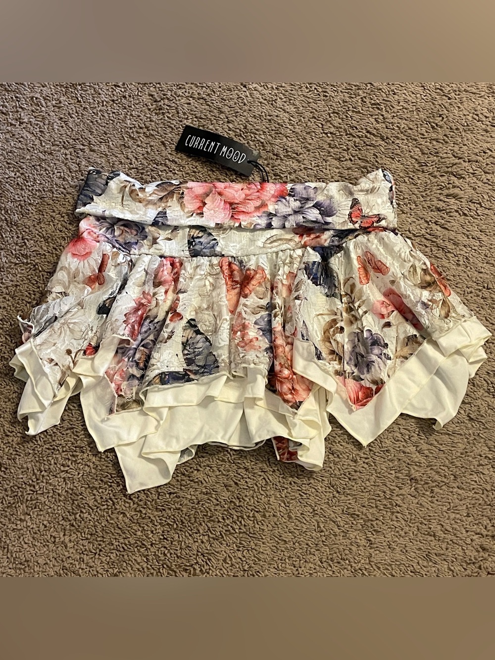 Dolls kill Lolita skirt floral fairycore fairy gyaru kawaii current mood cottage